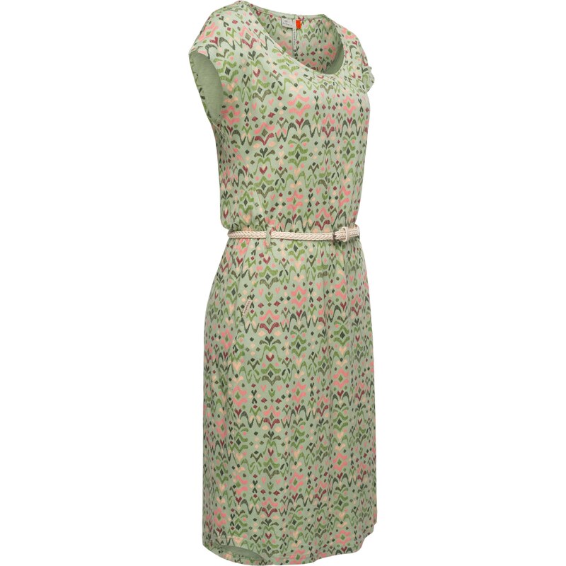 Ragwear Šaty 'Lilithe Ikat' béžová / světle zelená / pink / červená