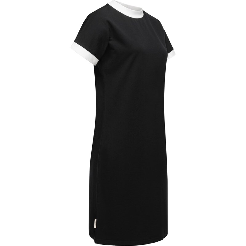 Ragwear Šaty 'Katchi Solid' černá / bílá