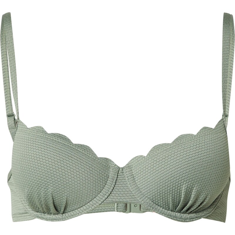 Hunkemöller Horní díl plavek Scallop pastelově zelená 109537183