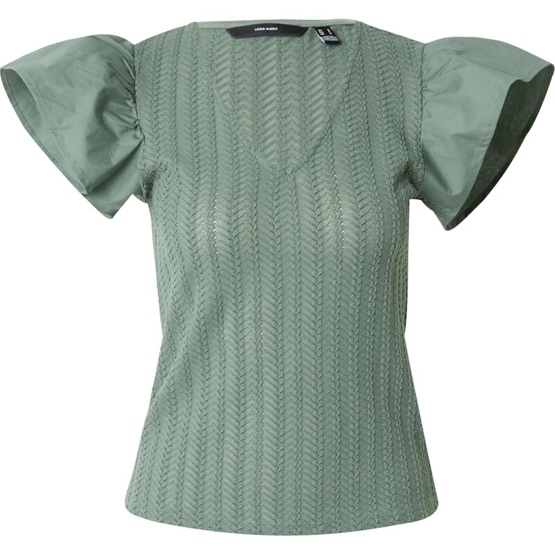 VERO MODA Halenka VMNaja tmavě zelená