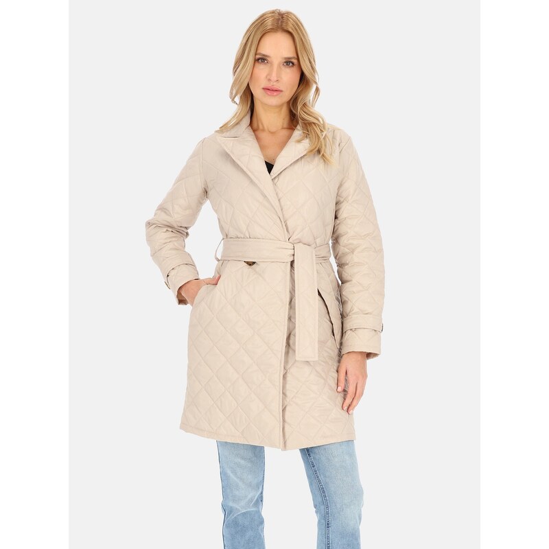 PERSO Womans Womens spring and summer coat, knee-length