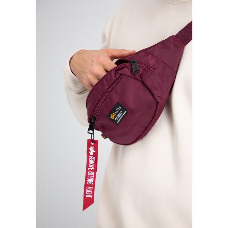 Alpha Industries Ledvinka Crew Waist Bag burgundy