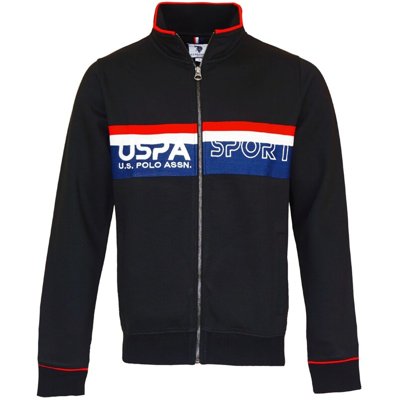 U.S. POLO ASSN. Mikina královská modrá / červená / černá / bílá