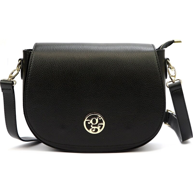 Kožená crossbody kabelka Gregorio 1706-2 černá