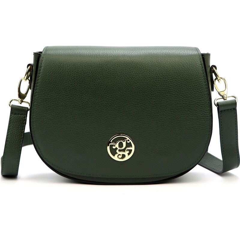Kožená crossbody kabelka Gregorio 1706-2 zelená