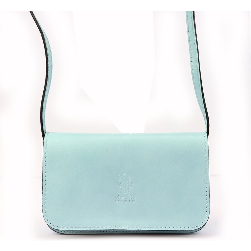 Dámská kožená crossbody kabelka Gregorio 107 světle modrá 90265996