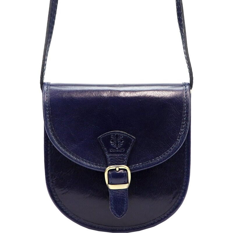 Kožená crossbody kabelka Florence 134 modrá 92266828