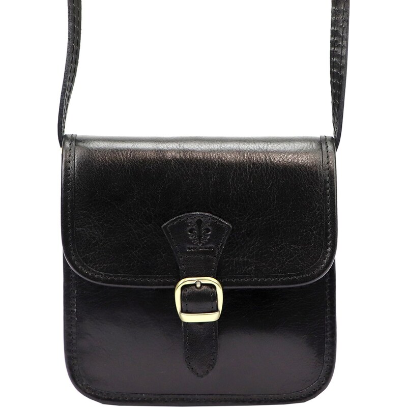 Kožená crossbody kabelka Florence 133 černá 92266830