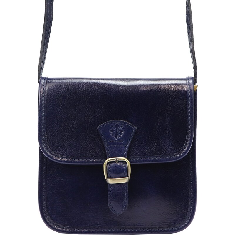 Kožená crossbody kabelka Florence 133 modrá 92266831