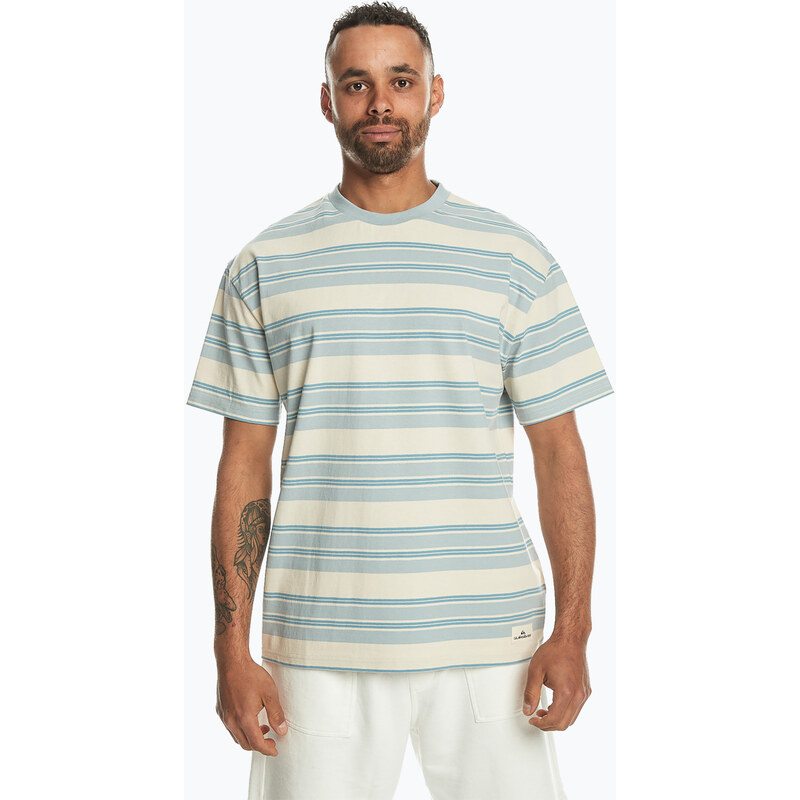 Quiksilver pánské tričko Eco YD Stripe Tee blue fog eco stripe