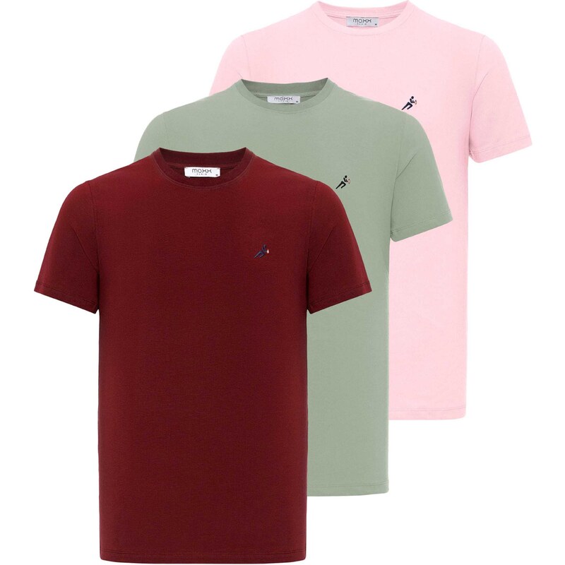 Moxx Paris Tričko zelená / pink / bordó