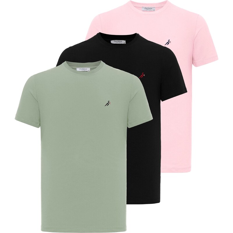 Moxx Paris Tričko zelená / pink / černá