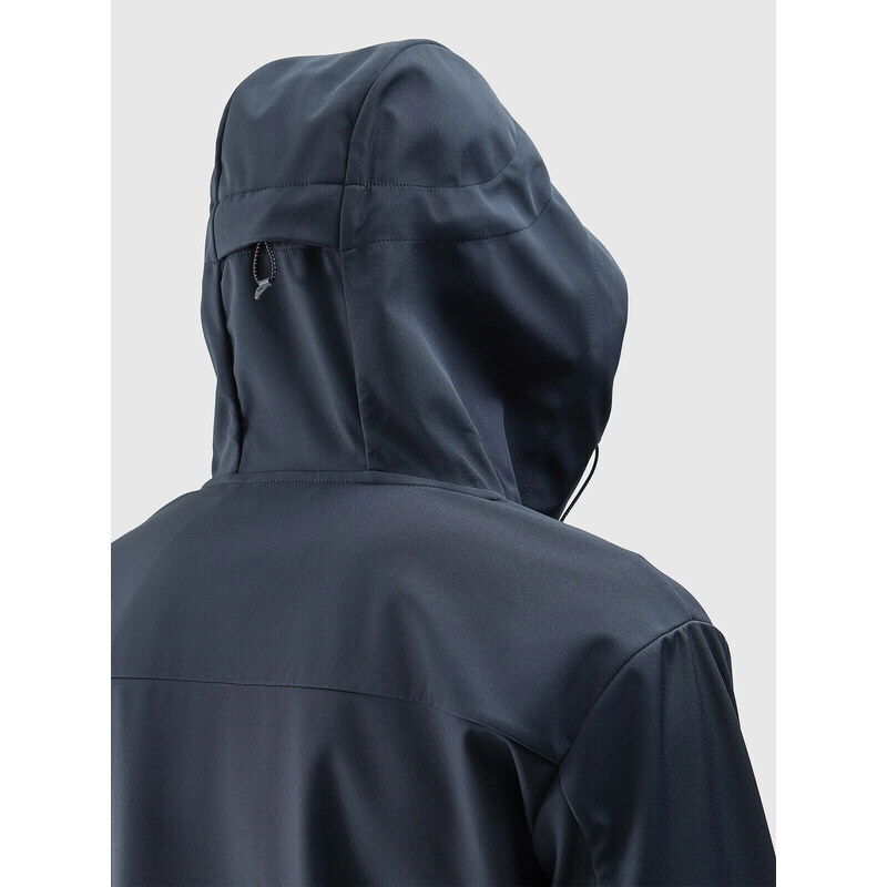 Pánská větruodolná bunda softshell membrána 8000 4F - šedá