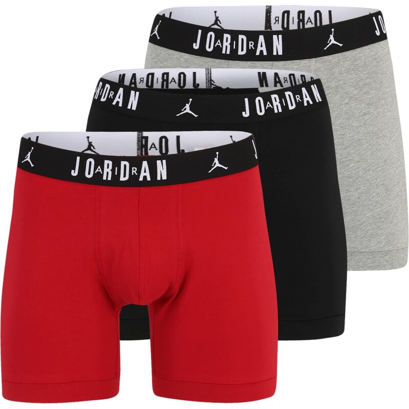 Jordan Boxerky FLIGHT Cotton Core Boxer Briefs šedý melír /