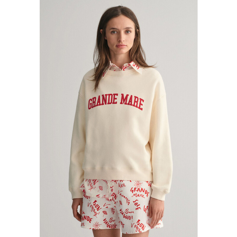 MIKINA GANT GRANDE MARE C-NECK SWEAT CREAM 92372550