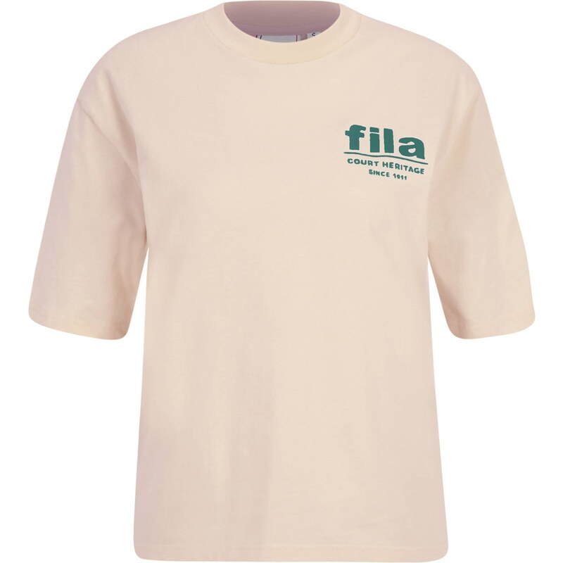 FILA Tričko LINYI  béžová / tmavě zelená
