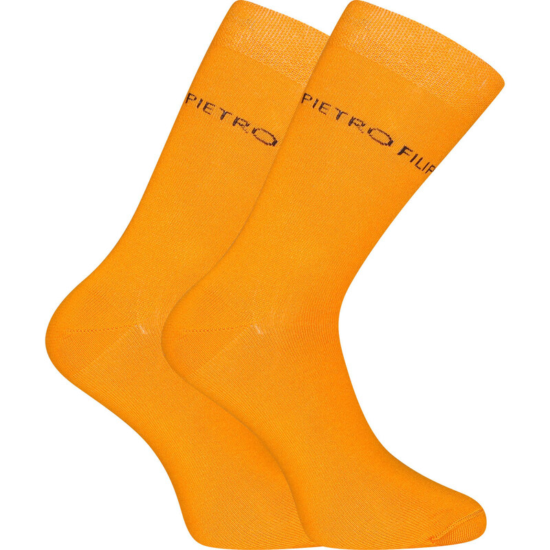 Ponožky Pietro Filipi vysoké bambusové oranžové (1PBV005)
