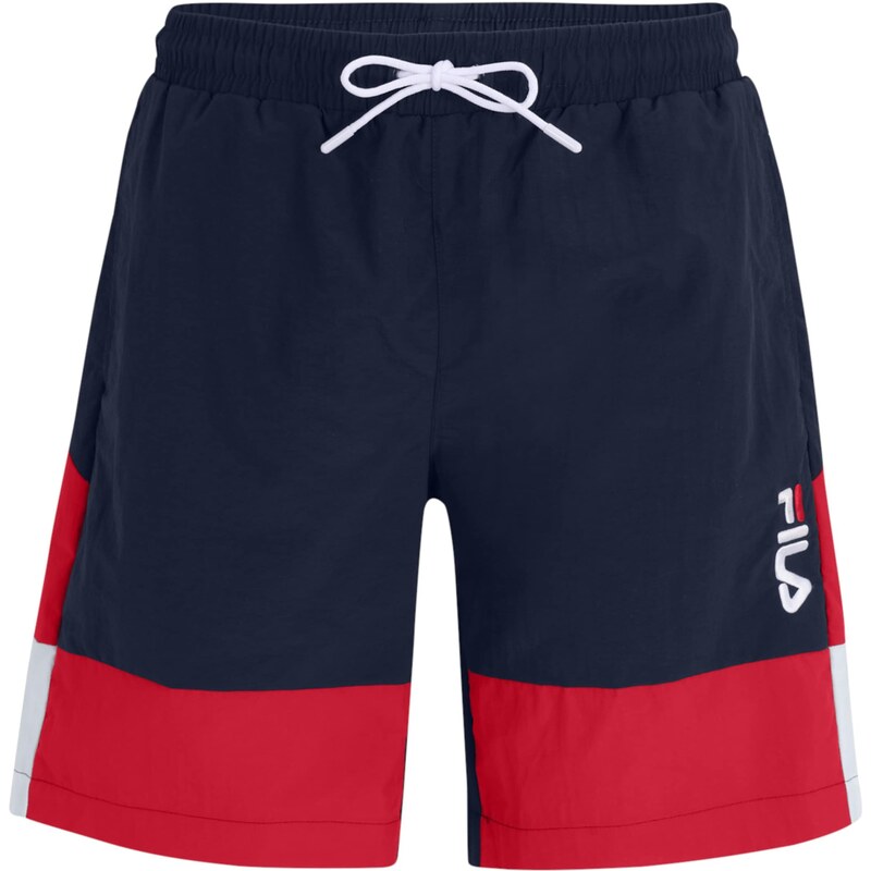 FILA Plavecké šortky SCIACCA červená / černá / bílá