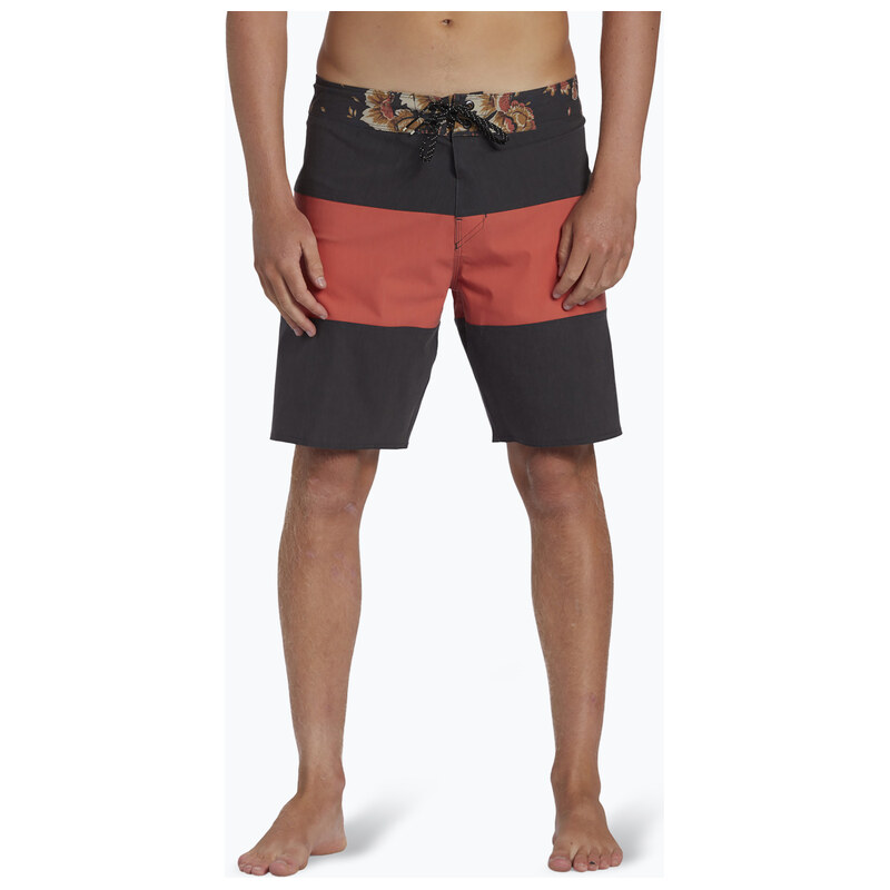 Pánské červené plavecké šortky Billabong Tribong Pro washed