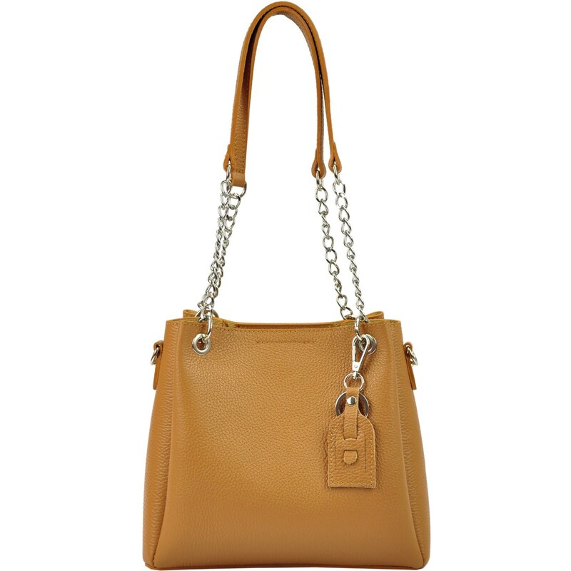 Kožená kabelka přes rameno Luka 19-62 camel 92399803