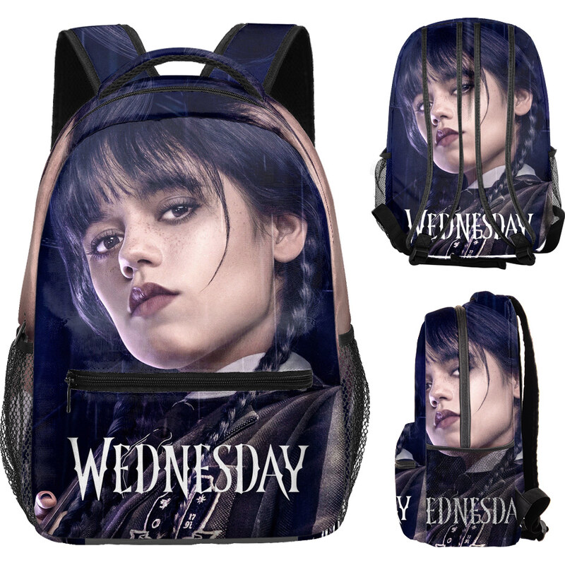 Made in China Dětský batoh Wednesday portrét – potisk ze všech