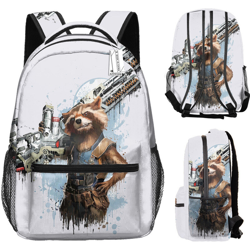 Made in China Dětský batoh Rocket Raccoon – potisk ze všech