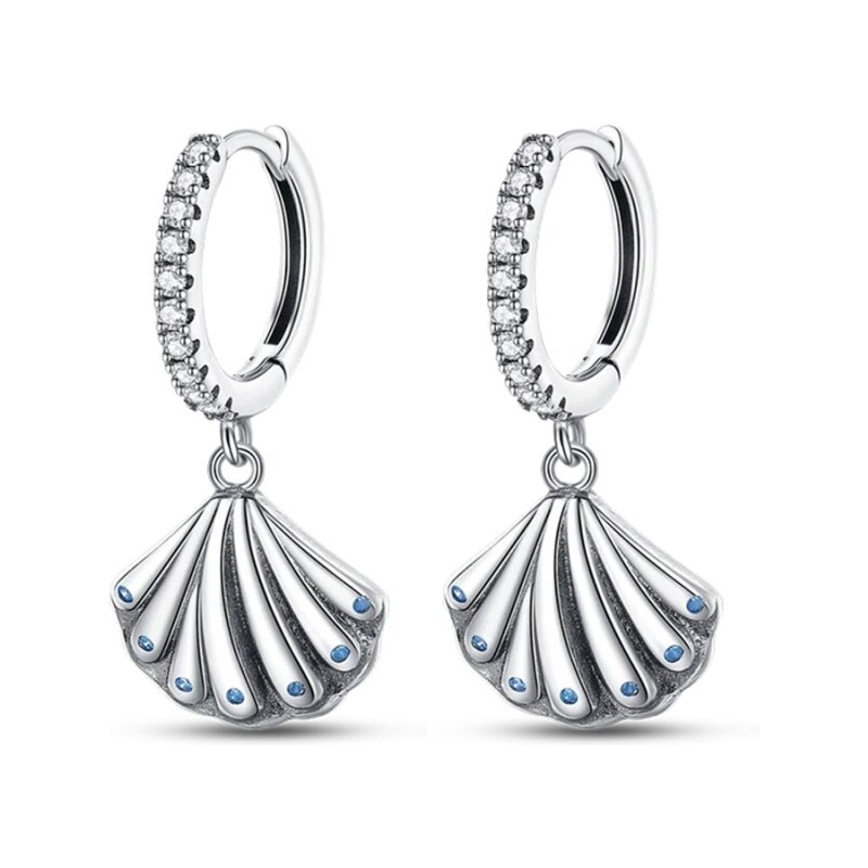 GRACE Silver Jewellery Stříbrné náušnice Mušle - stříbro 925