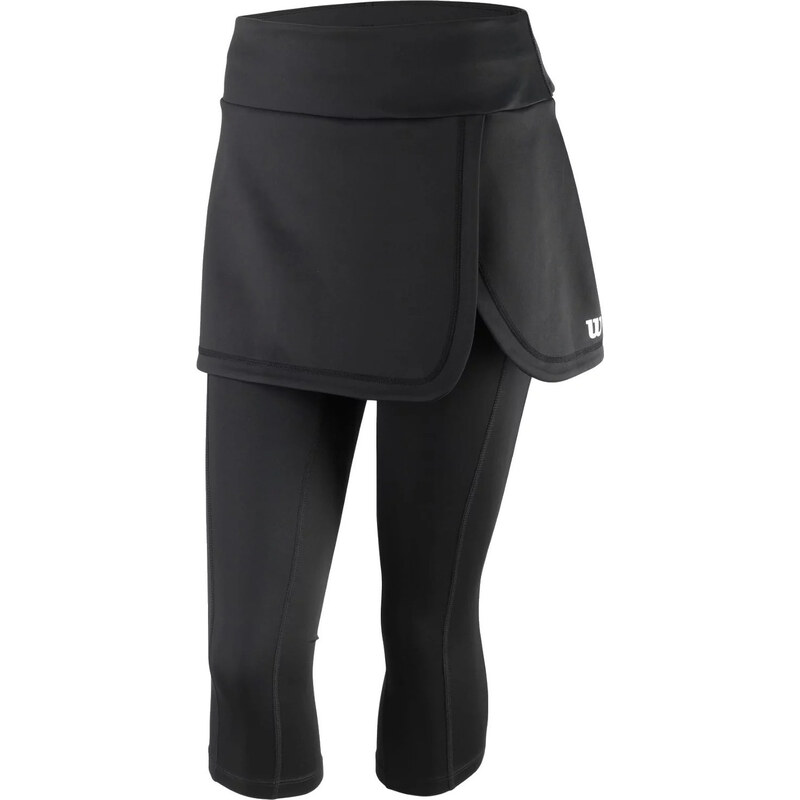Černé dámské capri se sukní Wilson W Capri Skort IV Leggings