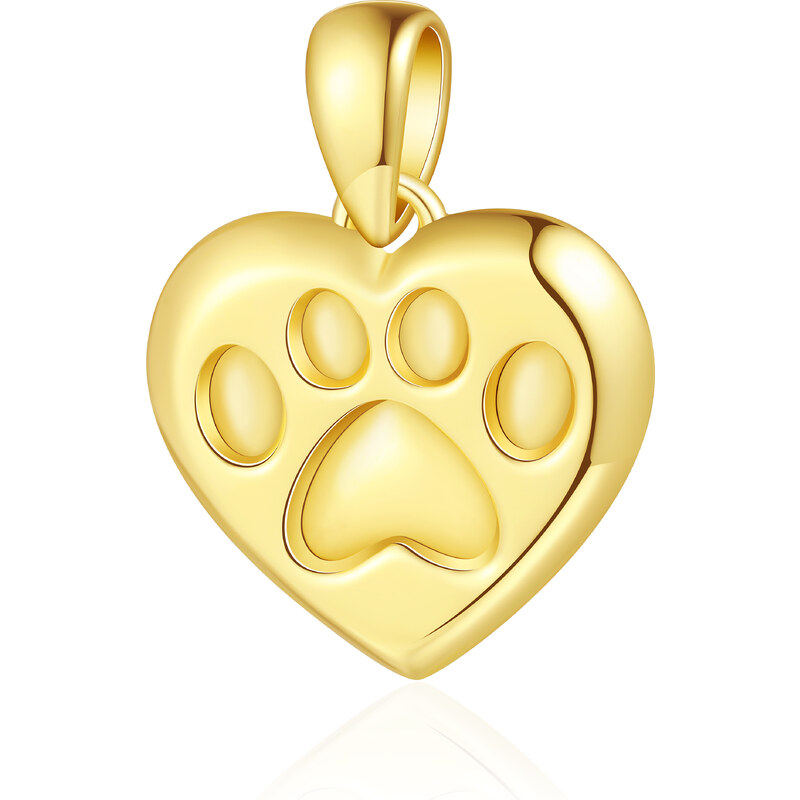 Olivie Stříbrný přívěsek TLAPKA GOLD 8607