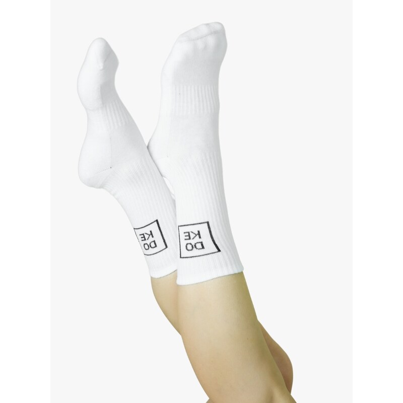 Doke ponožky Fit white