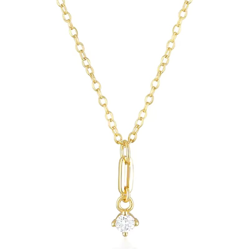 Olivie Stříbrný minimalistický náhrdelník GOLD 8649