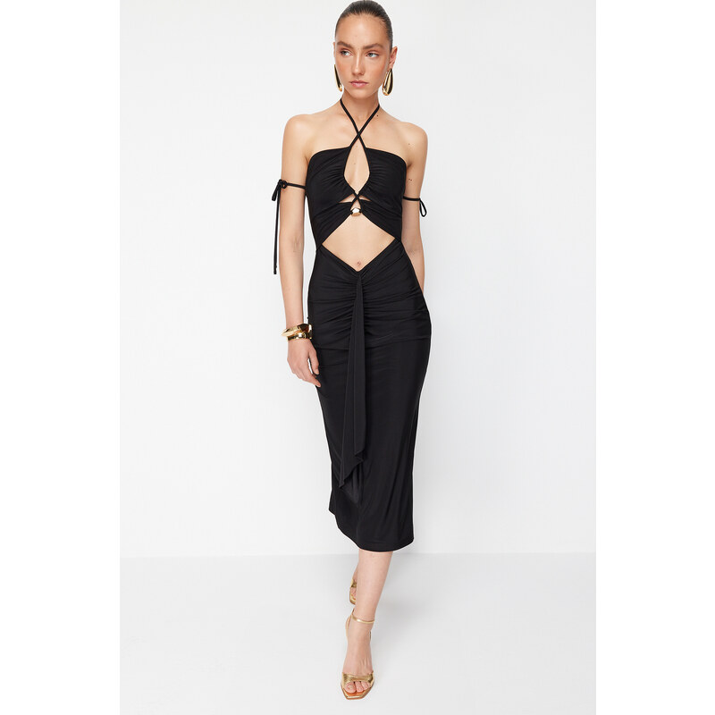 Trendyol X Zeynep Tosun Black Knitted Window and Accessory