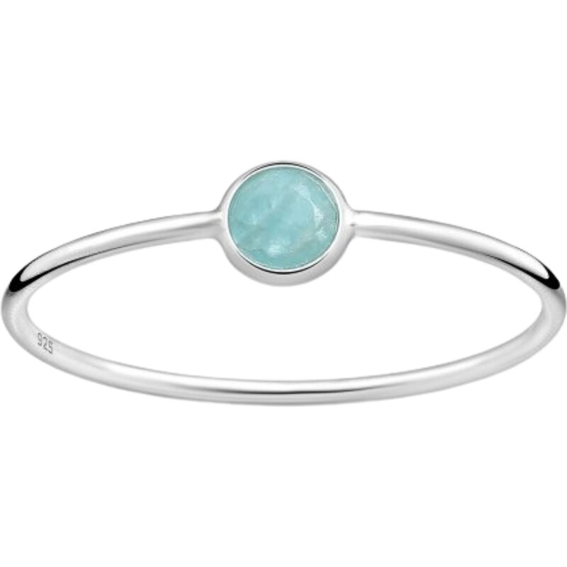 SYLVIENE Stříbrný prsten LARI Amazonit 92452391