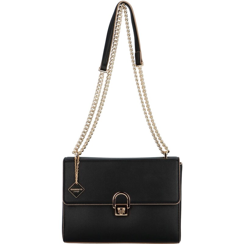 DIANA & CO Elegantní dámská crossbody Doana, černá 110584120