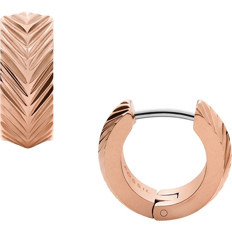 Fossil dámské náušnice pozlacené ružovozlaté JF04662791 92466201