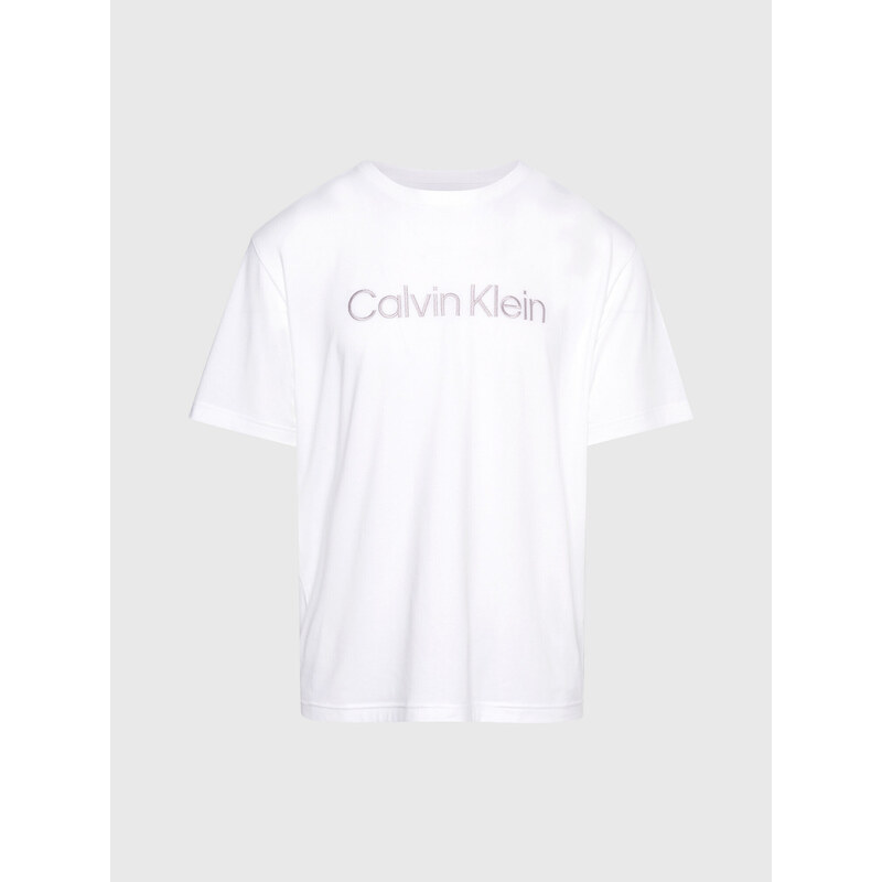 Pánské tričko na spaní S/S CREW NECK 000NM2501E 100 bílé -