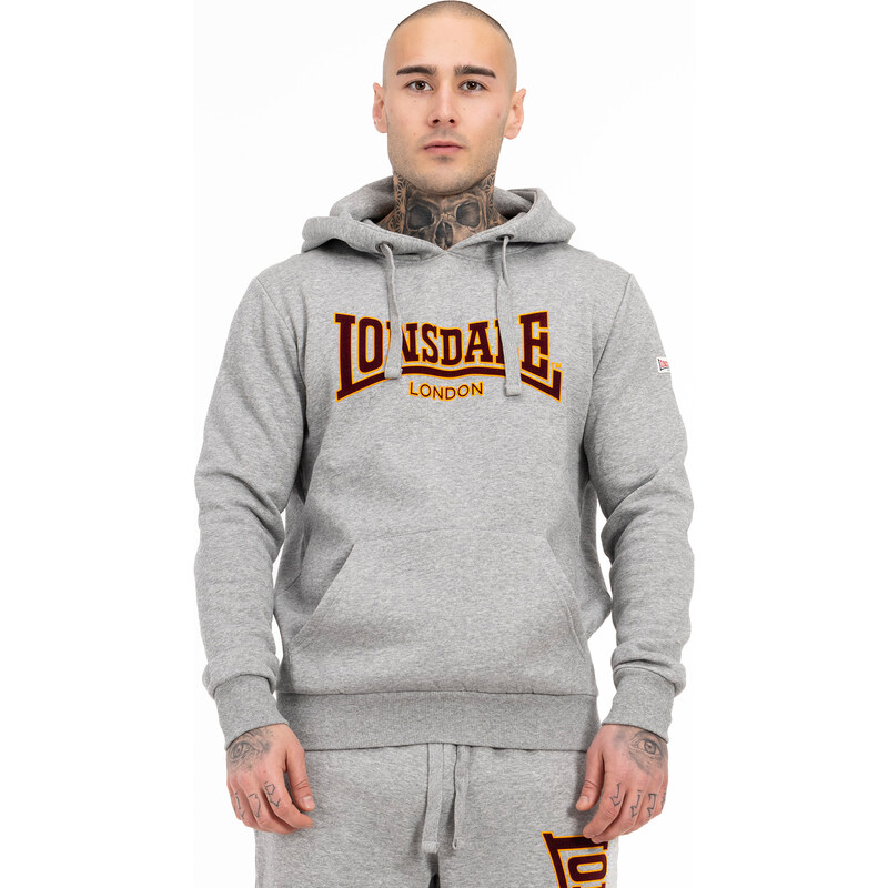 Lonsdale Mens hooded sweatshirt slim fit 99787082