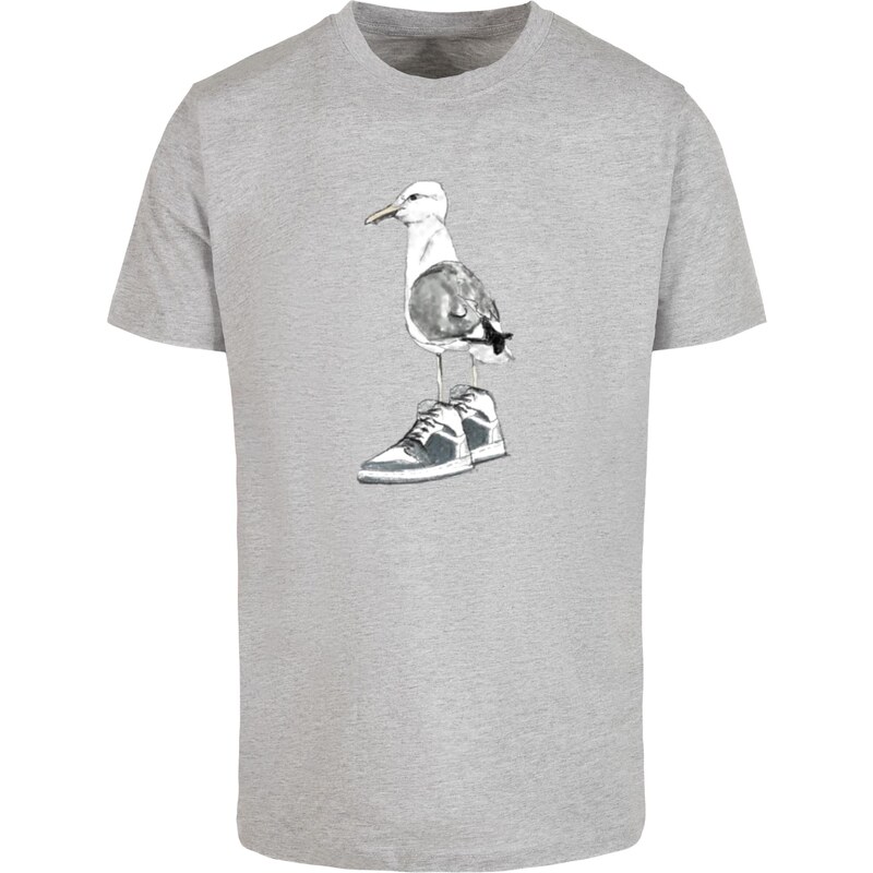 Mister Tee Pánské tričko Seagull Sneakers - šedé