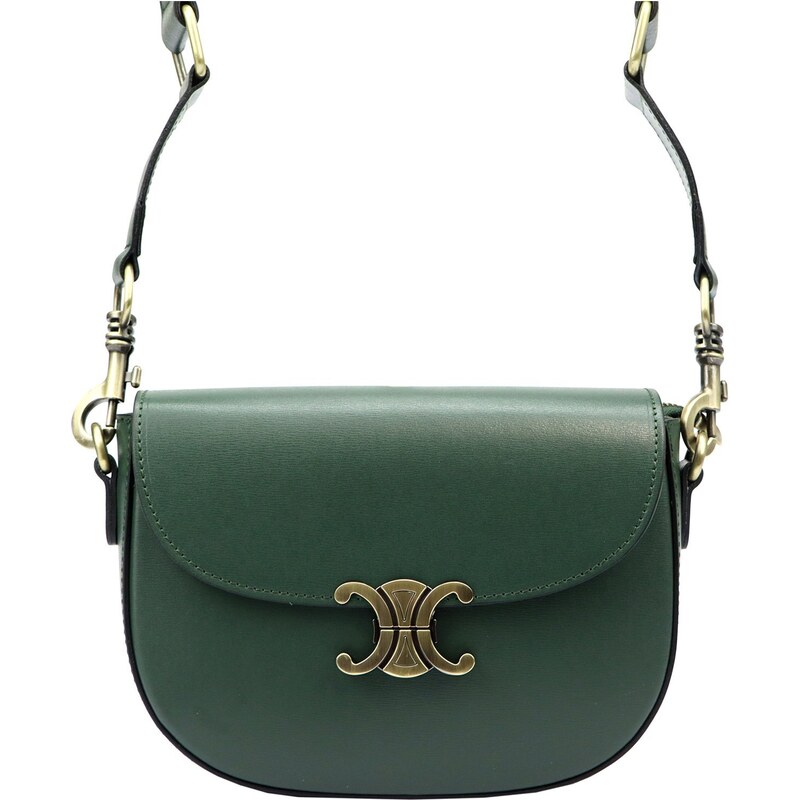 Kožená crossbody kabelka Luka 20-047 zelená 92653321