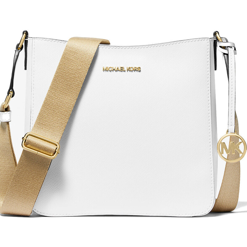 Michael Kors Jet Set Travel Small Messenger Bag Optic White