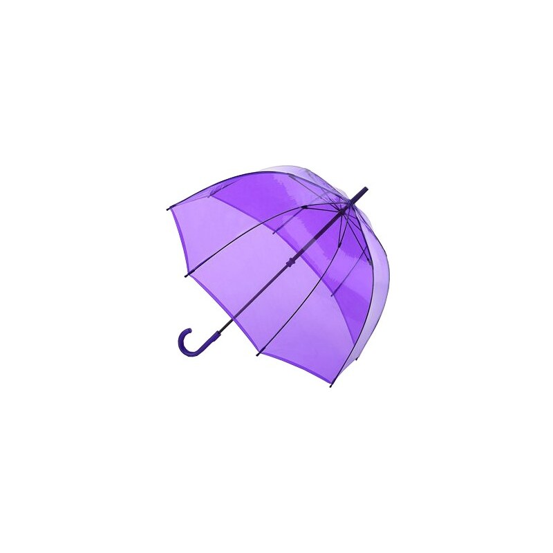 Fulton Dámský průhledný holový deštník Birdcage 1 Lavender L041-2
