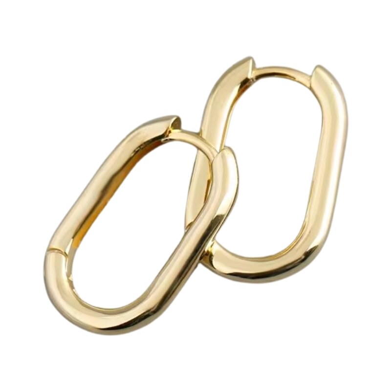 MAJYA Stříbrné náušnice CECILE 24 mm pozlacené 10934 92729377