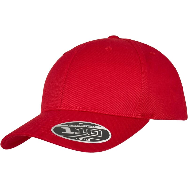 Flexfit 110 Curved Visor Snapback červený