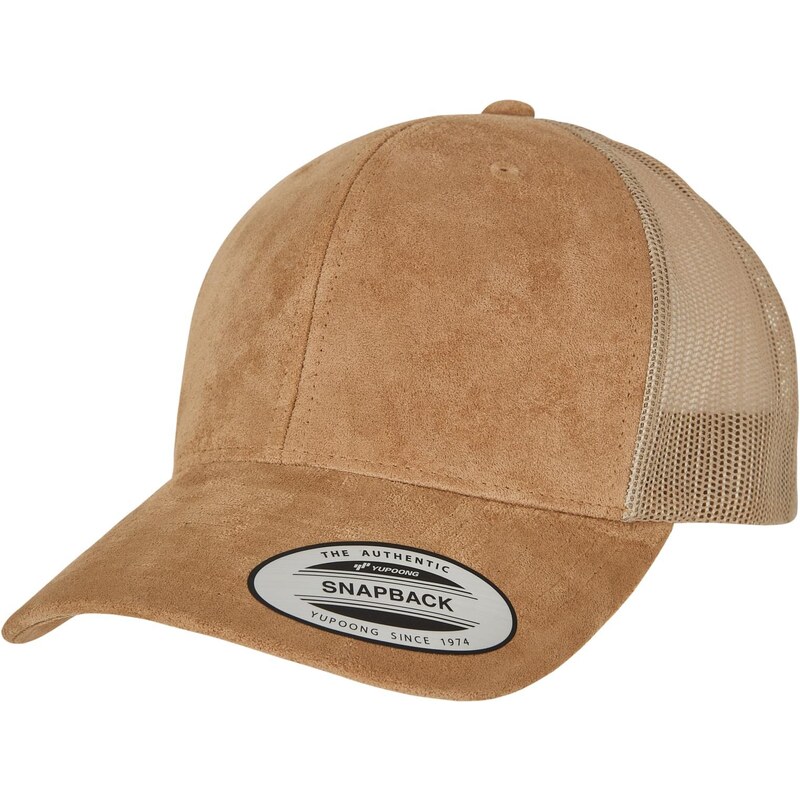Flexfit Suede Leather Trucker Cap khaki