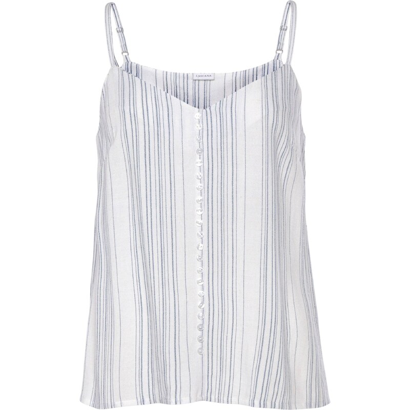 LASCANA Top modrá / bílá 96935584