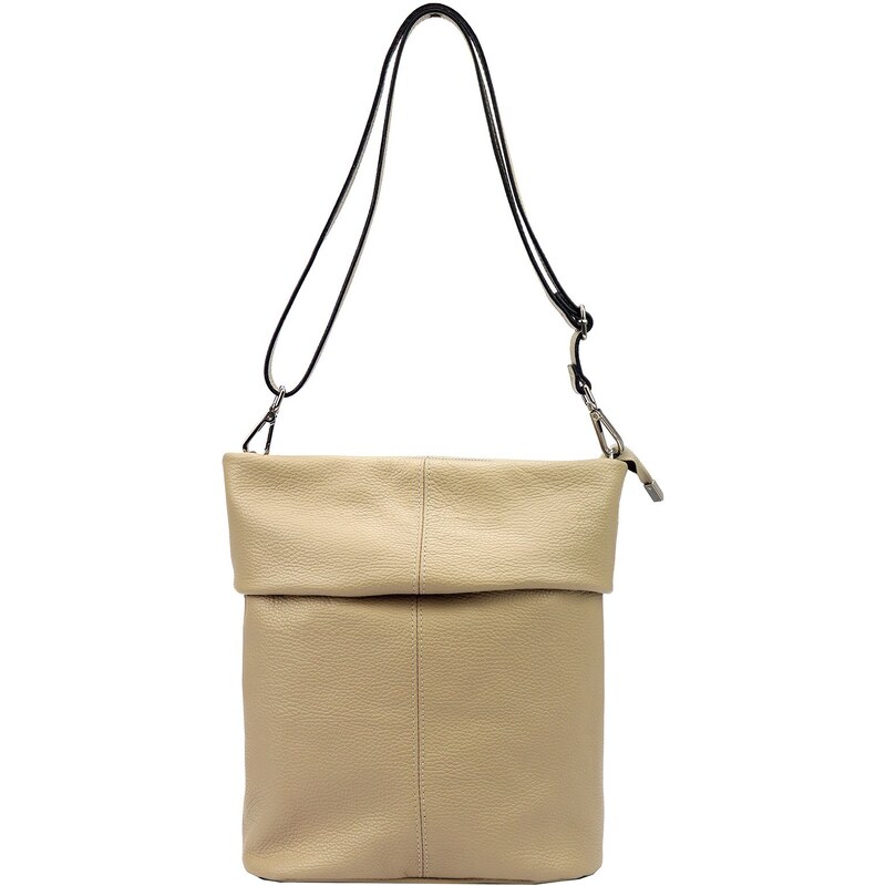 Dámská kožená crossbody kabelka Luka 20-093 béžová 92758353