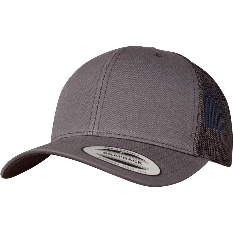 Flexfit Retro Trucker tmavě šedá
