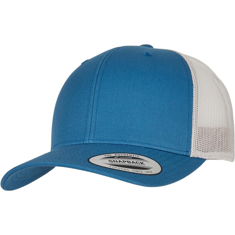 Flexfit Retro Trucker 2-Tone ocelově modrá/stříbrná