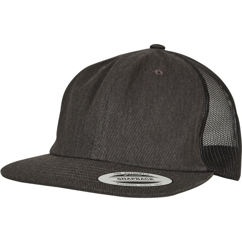 Flexfit Denim Trucker black raw
