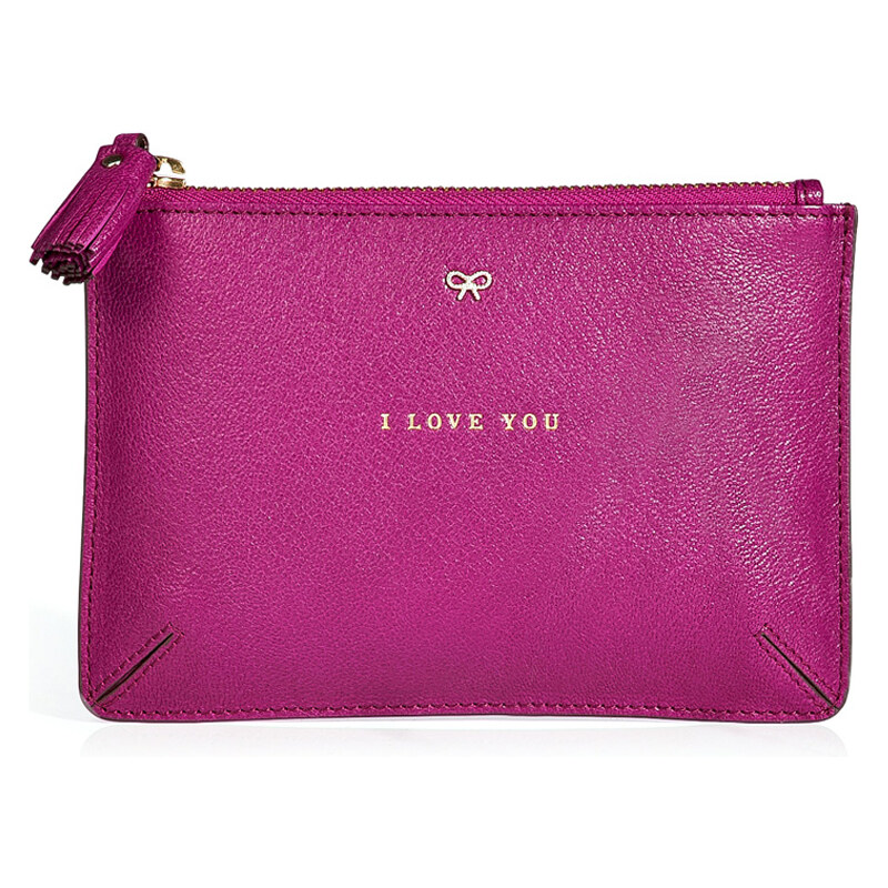 Anya Hindmarch Leather I Love You Pouch